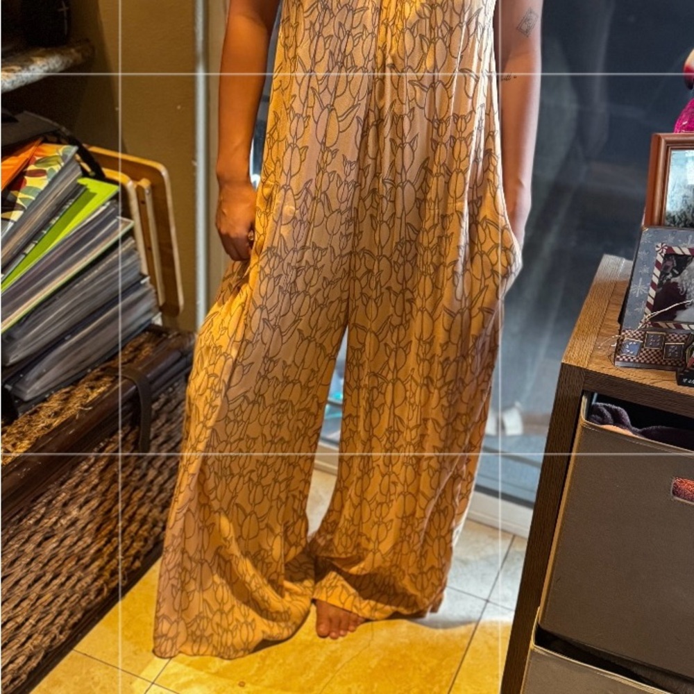 Manaola Mustard Patterned Jumpsuit - Picture 5 of 5